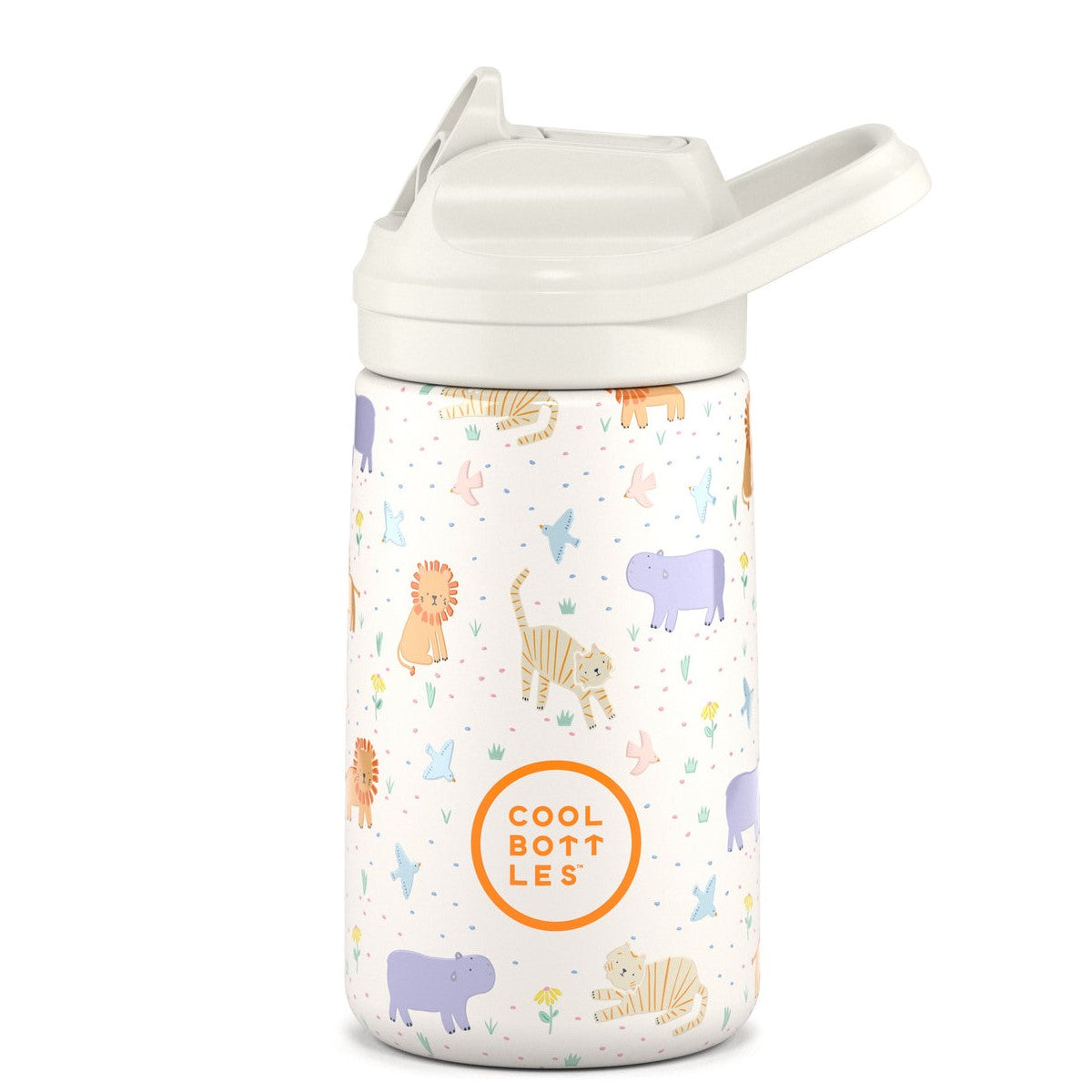 Cool Bottles Paslanmaz Çelik Suluk - The Kiddie Bottle Roar Time 350 ml
