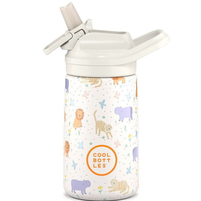 Cool Bottles Paslanmaz Çelik Suluk - The Kiddie Bottle Roar Time 350 ml