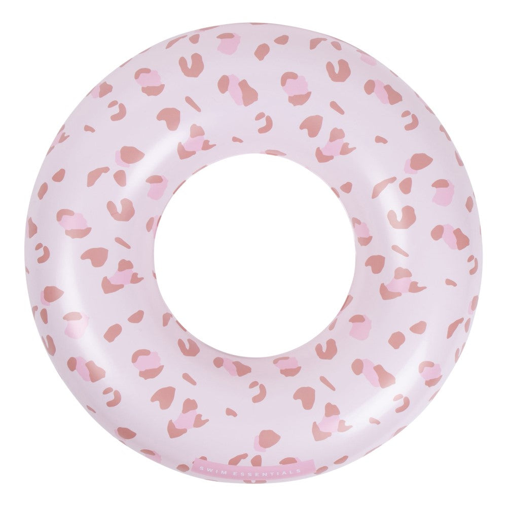 Swim Essentials Old Pink Leopard Yüzme Simidi 90 cm