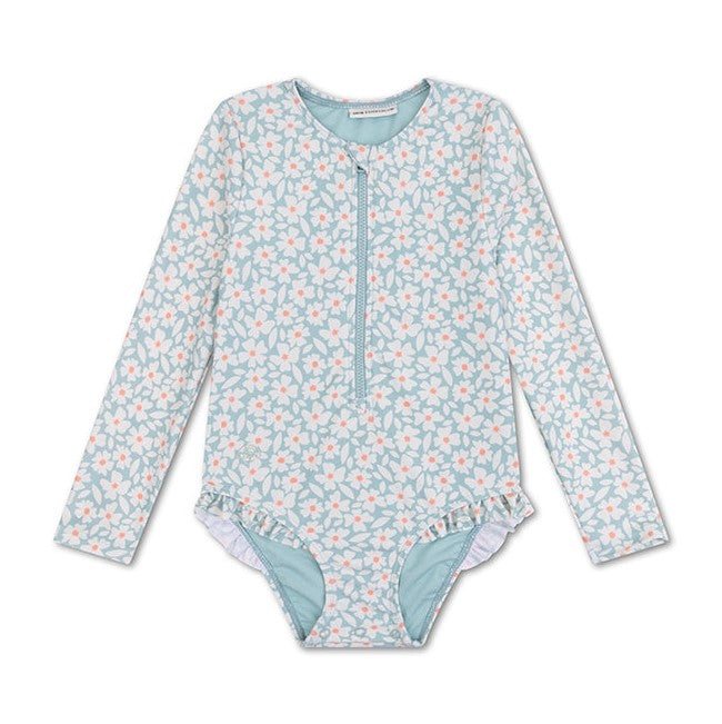 Swim Essentials UV Korumalı Uzun Kollu Mayo Florish Yeşil