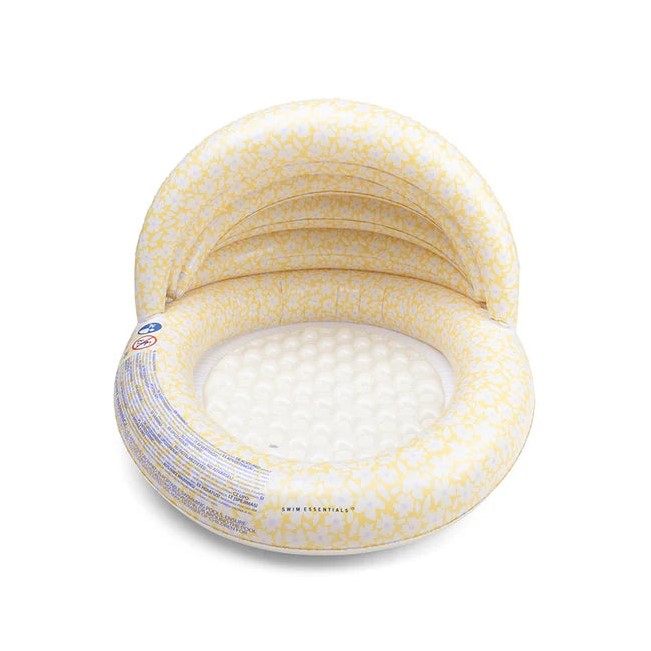 Swim Essentials Yellow Flowers Çocuk Gölgelikli Şişme Oyun ve Yüzme Havuzu 100 cm