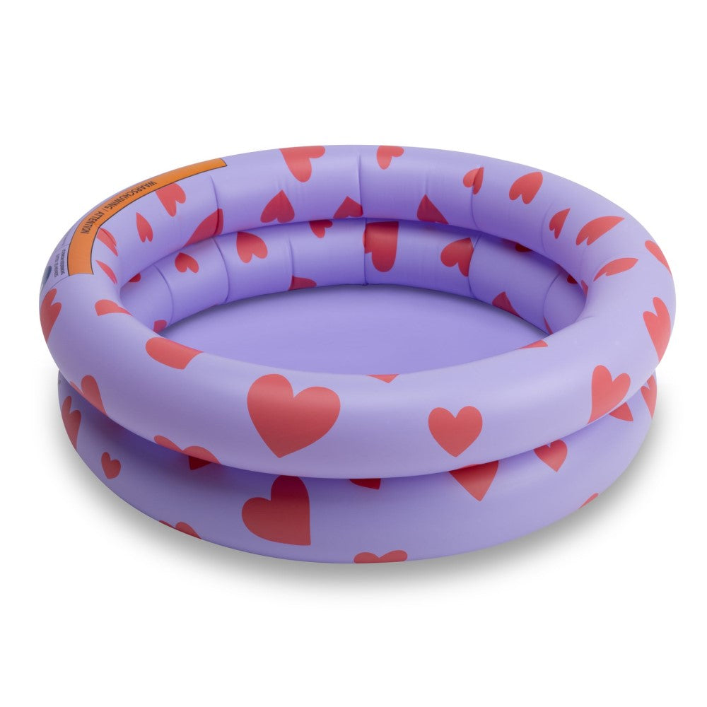 Swim Essentials Purple w Hearts Bebek Şişme Oyun ve Yüzme Havuzu 60 cm