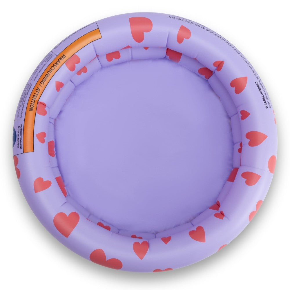 Swim Essentials Purple w Hearts Bebek Şişme Oyun ve Yüzme Havuzu 60 cm