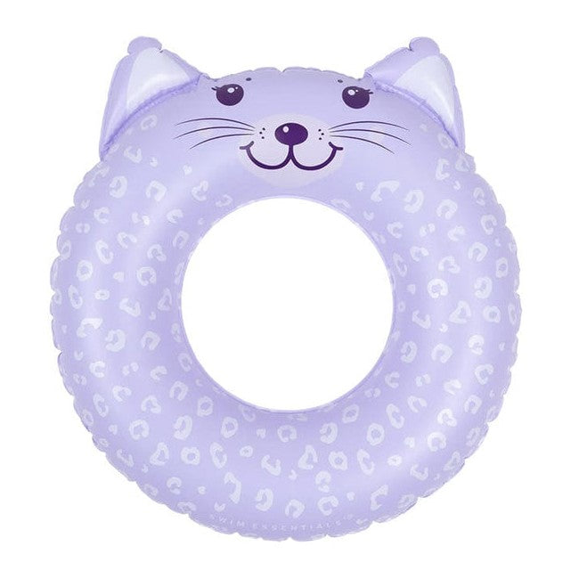 Swim Essentials Lila Leopar Yüzme Simidi 55 cm