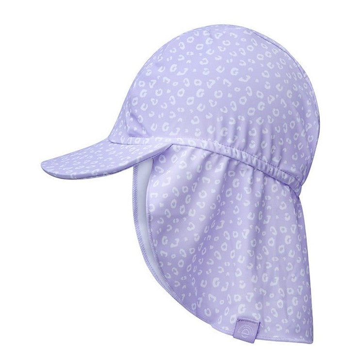 Swim Essentials Yazlık Kız Çocuk Şapka - Lila Leopar Lila