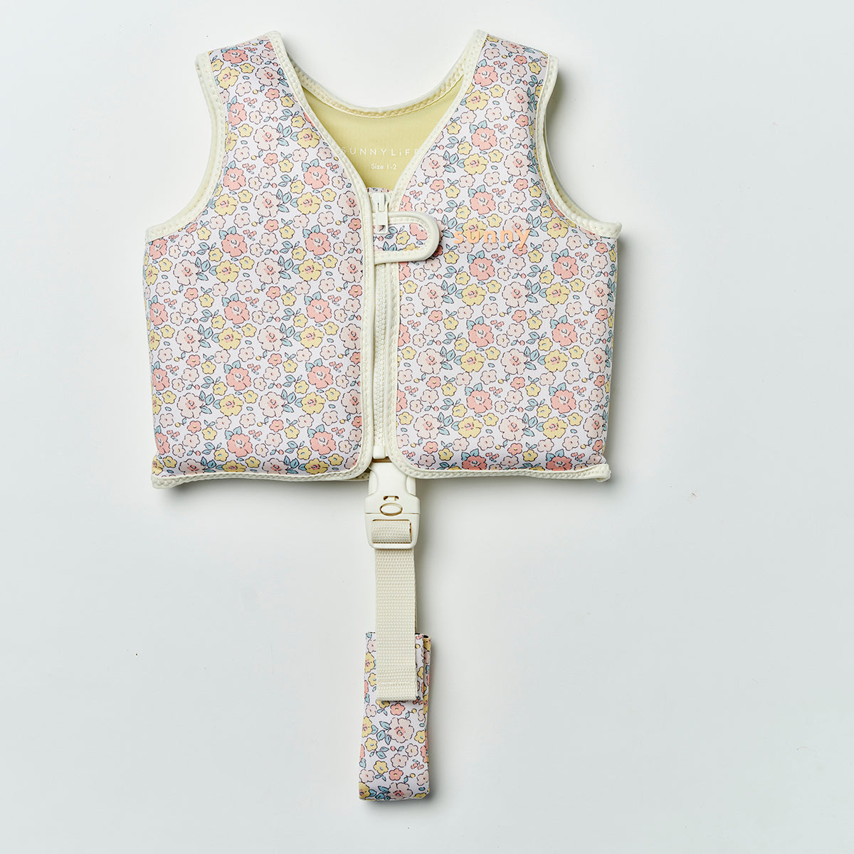 Sunnylife Kız Çocuk Yüzme Yeleği - Ditsy Floral Pembe