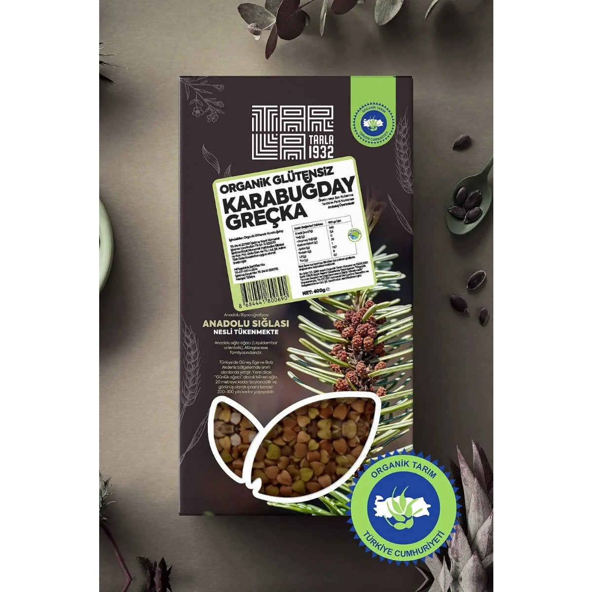 Tarla 1932 Organik Glutensiz Karabuğday (Greçka) 400 gr - Doğal & Katkısız