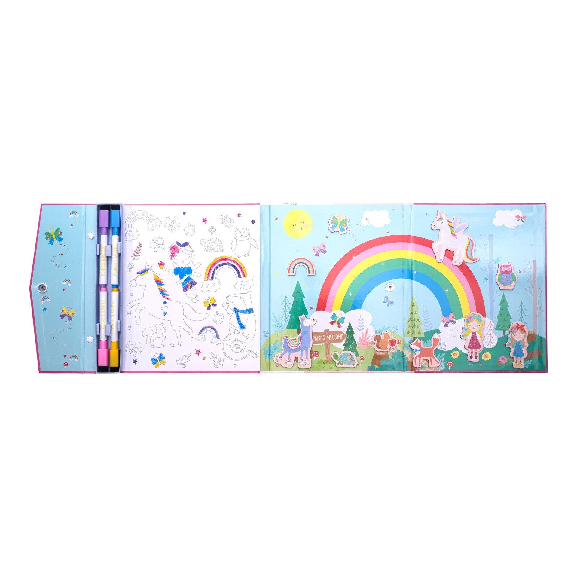 Floss Rock Mıknatıslı Çoklu Oyun Seti- Rainbow Fairy