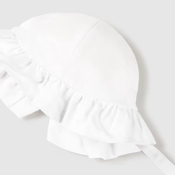 Mayoral Yazlık Kız Bebek Şapka Beyaz