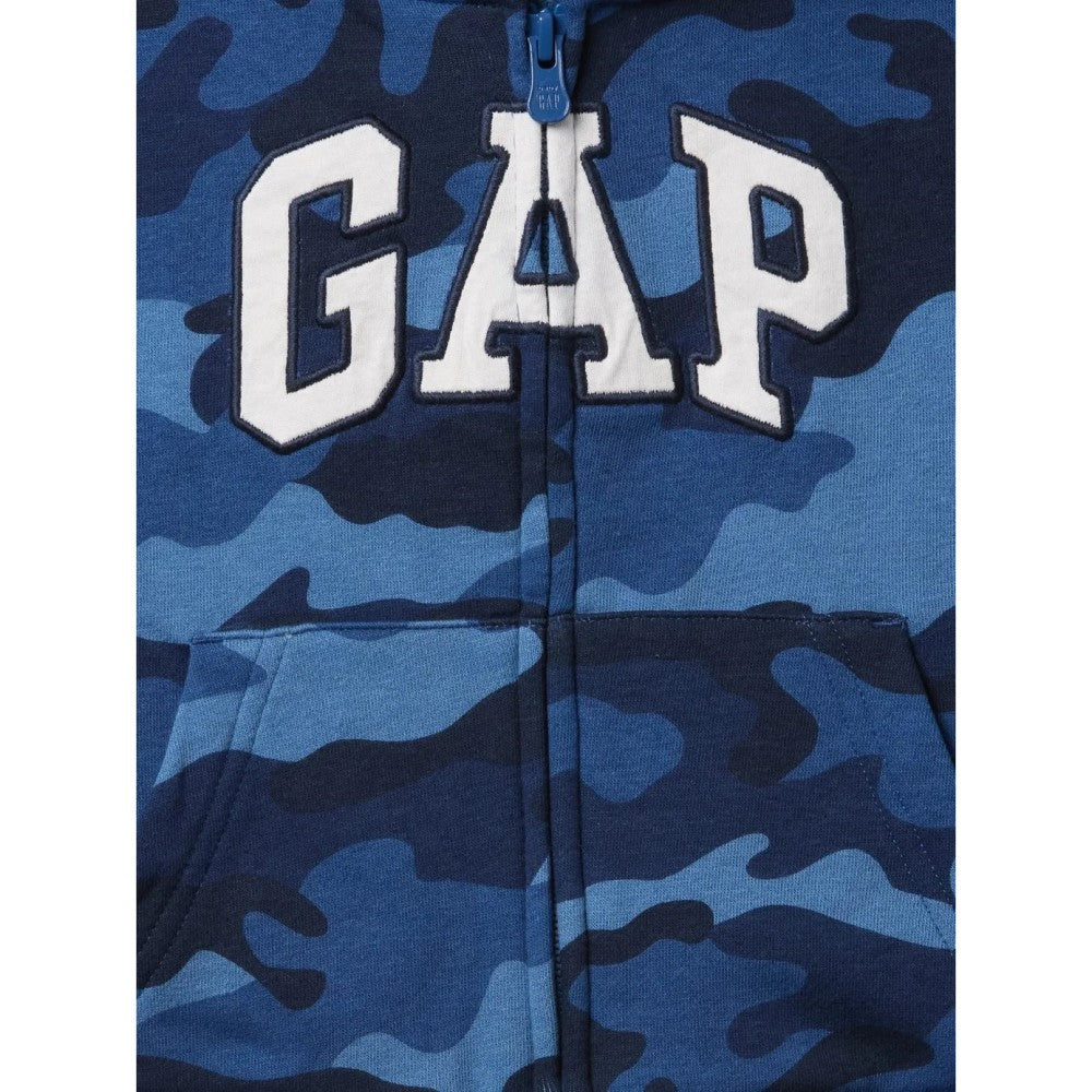 GAP Logolu Erkek Bebek Relaxed Fermuarlı S-Shirt Ceket Lacivert