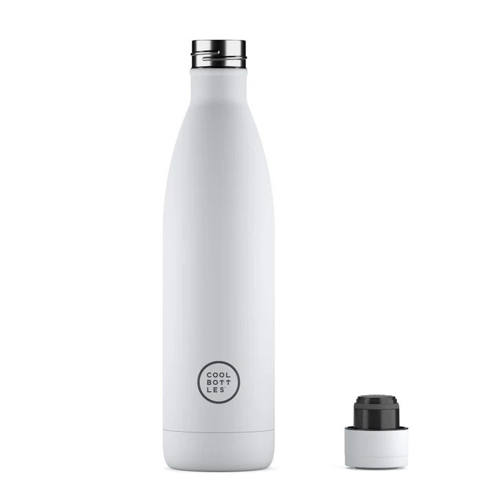 Cool Bottles Paslanmaz Çelik Şişe - The Bottle Mono White 750ml