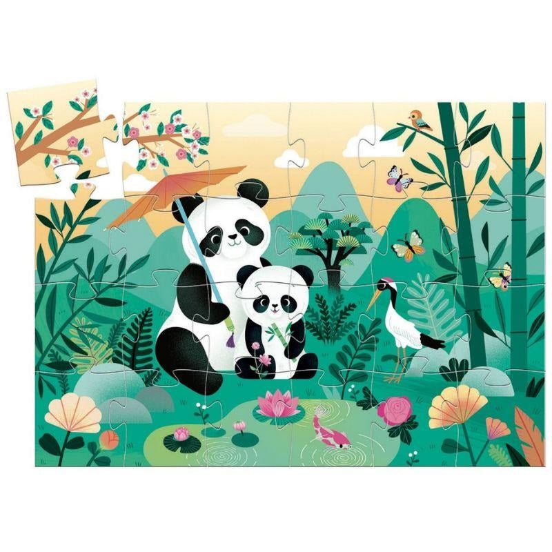 Djeco Dekoratif Puzzle 24 Parça - Leo The Panda - Eğitici Oyuncak - Görsel 2