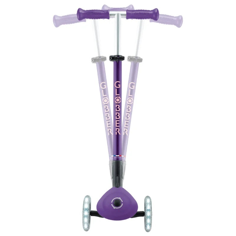 Globber Elite Deluxe Işıklı Scooter - Koyu Mor