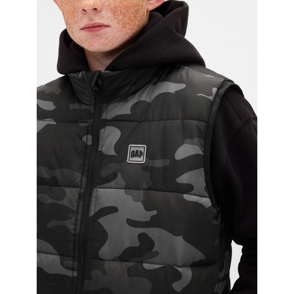 GAP Erkek Çocuk Relaxed Cold Control Şişme Yelek Siyah