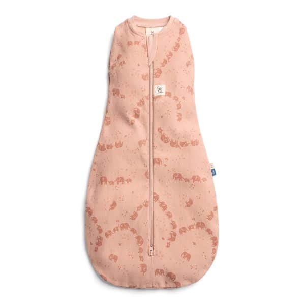 ErgoPouch Organik Pamuklu Kundak 1.0 Tog - Elephant Parade Pembe