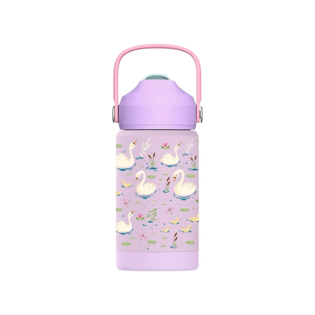 SipnJoy FlipSip Çocuk Su Termosu 360 ml - Swan Harmony - Suluk - Görsel 2