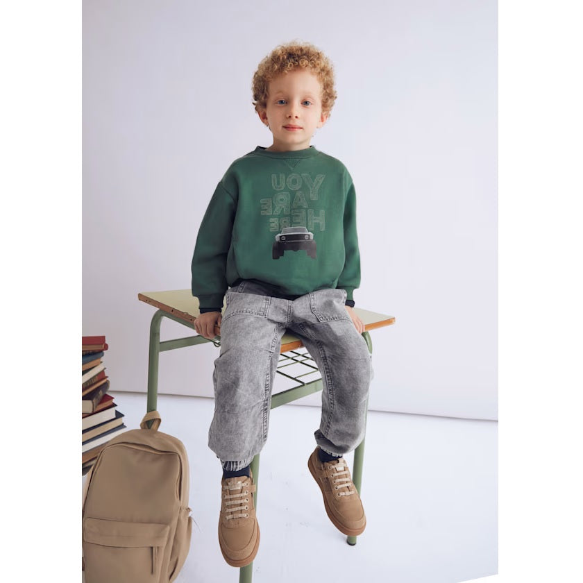 Mayoral Kışlık Erkek Uzun Kol Sweatshirt Yeşil