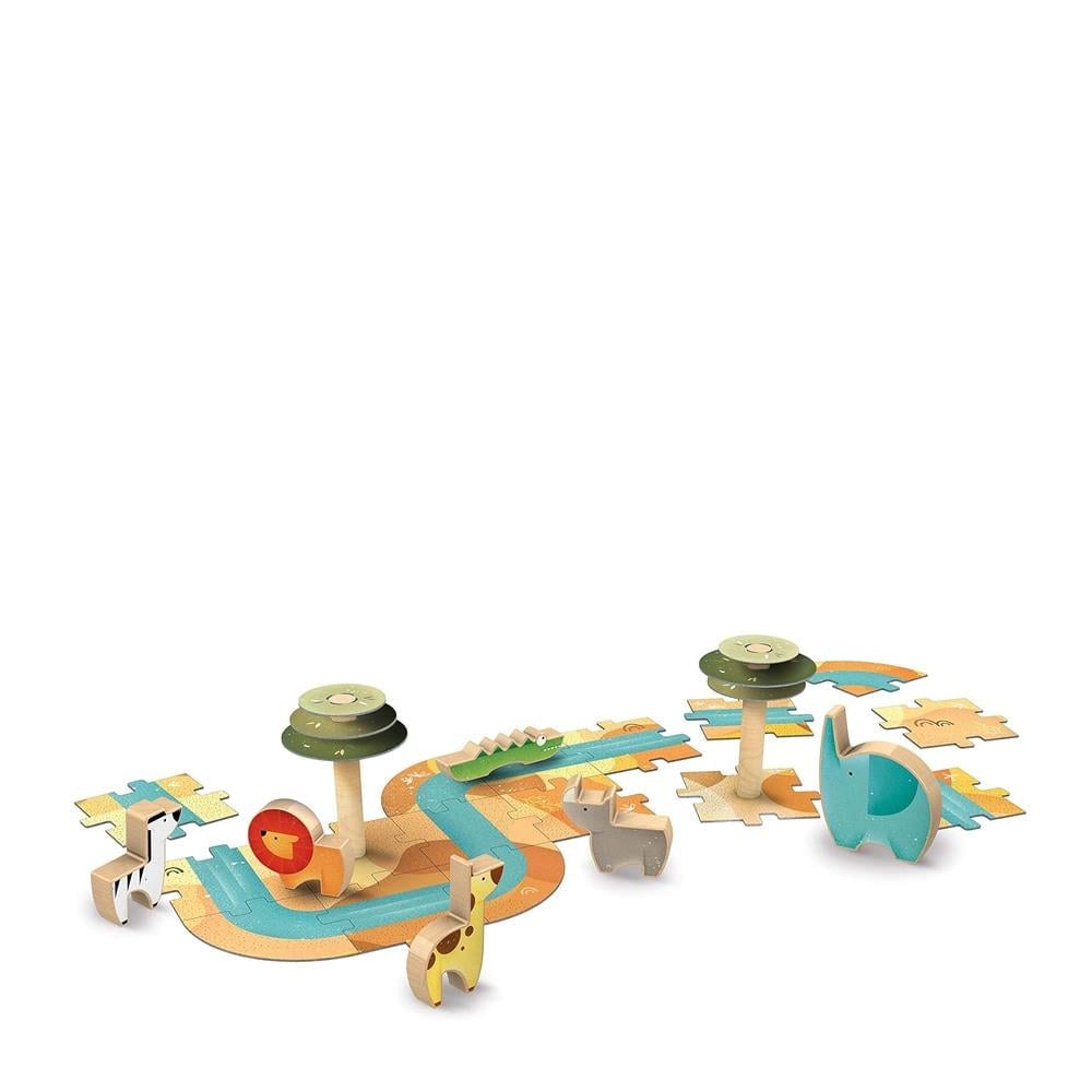 Puzzle - Kitap ve Ahşap Oyuncaklar - Savannah