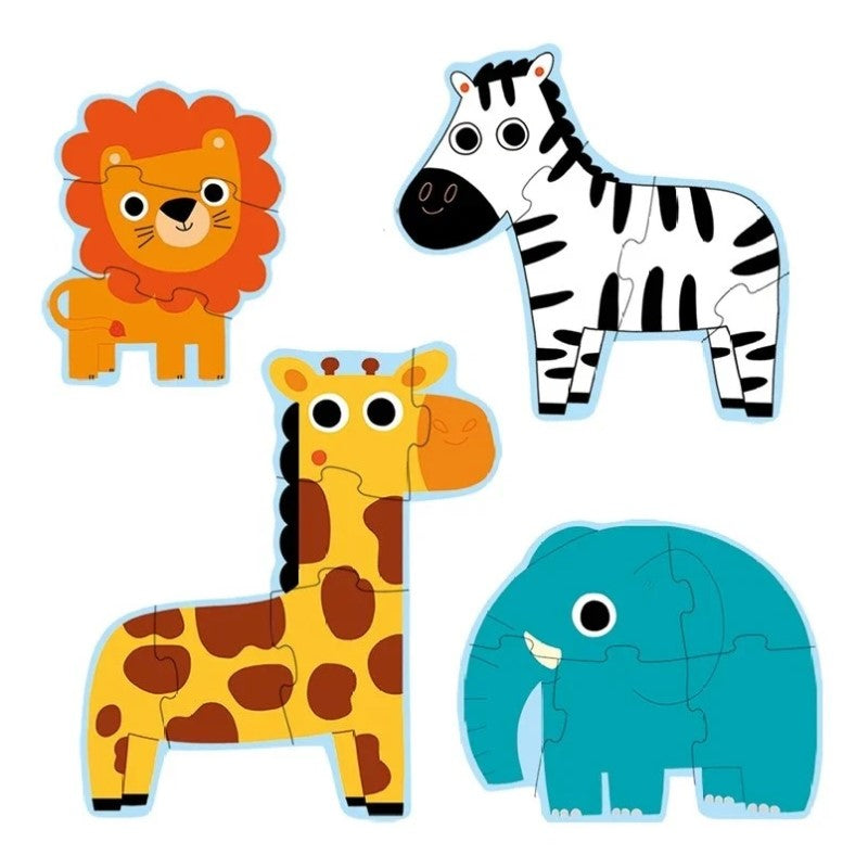 Djeco İlerleyen Puzzle In The Jungle - 3,4,6,9 Pcs