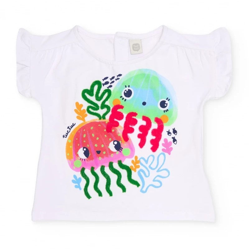 Tuc Tuc Yazlık Kız Bebek T-shirt Şort Set Yeşil