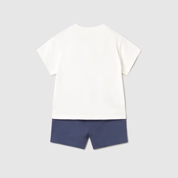Mayoral Yazlık Erkek Bebek Kısa Kol T-shirt Şort Set Lacivert