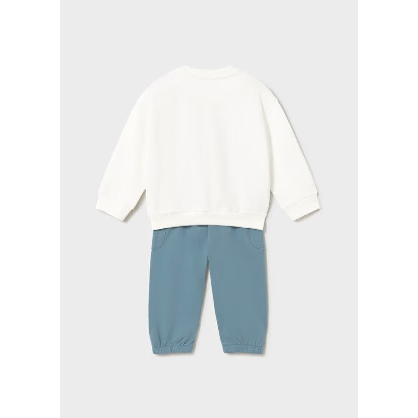 Mayoral Yazlık Erkek Bebek Sweatshirt Eşofman 2'li Set Yeşil