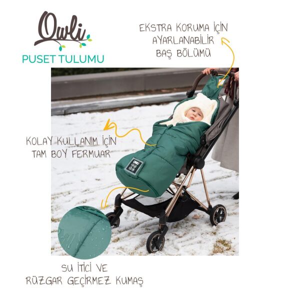 Owli Puset Tulumu 6-36 Ay Pine Green Yeşil
