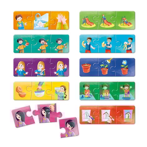 Montessori Uygulamalı Olay Sıralama Yapbozu