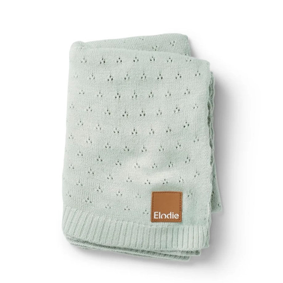 Elodie Details Battaniye Örgü Pointelle Mineral Green