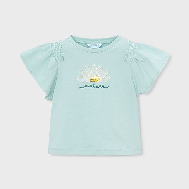 Mayoral Yazlık Kız Kısa Kol T-shirt Yeşil
