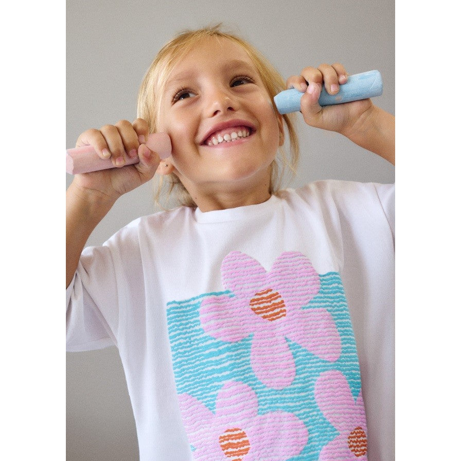 Mayoral Yazlık Kız Kısa Kol T-shirt Ekru