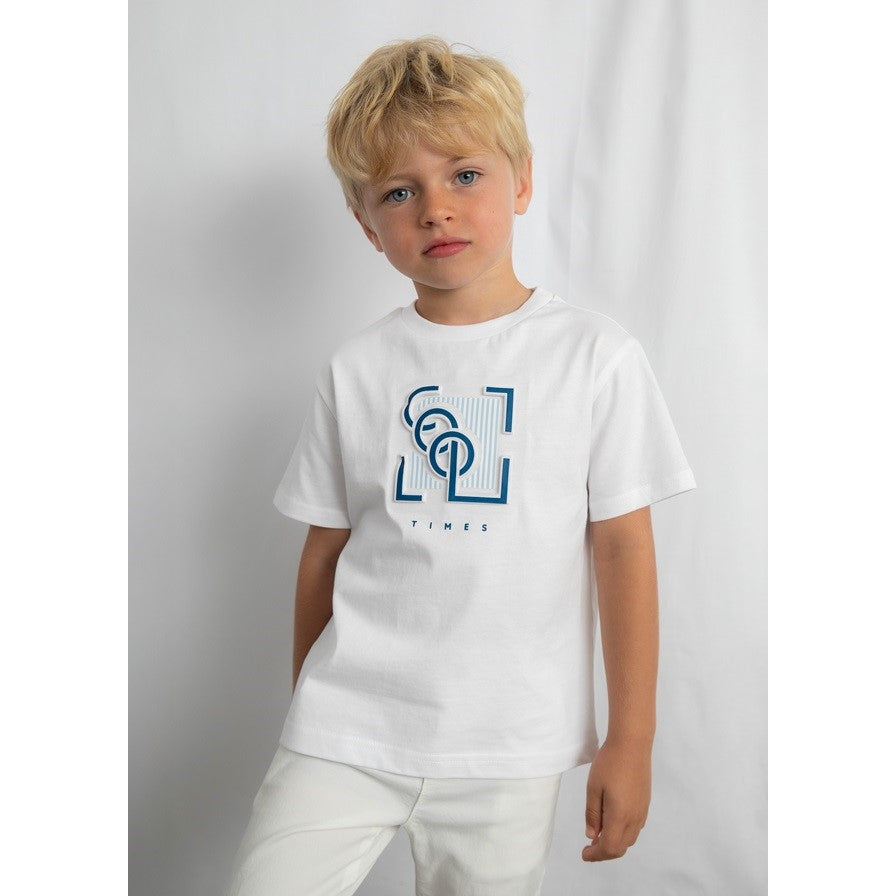 Mayoral Yazlık Erkek Kısa Kol T-shirt Beyaz