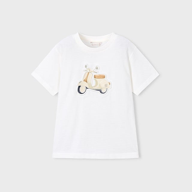 Mayoral Yazlık Erkek Kısa Kol T-shirt Ekru