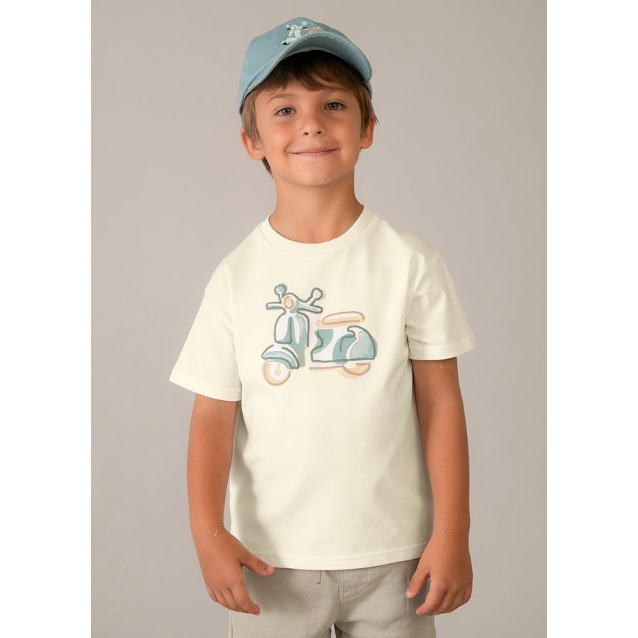 Mayoral Yazlık Erkek Kısa Kol T-shirt Ekru