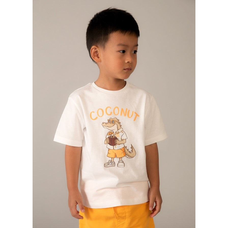 Mayoral Yazlık Erkek Kısa Kol T-shirt Ekru