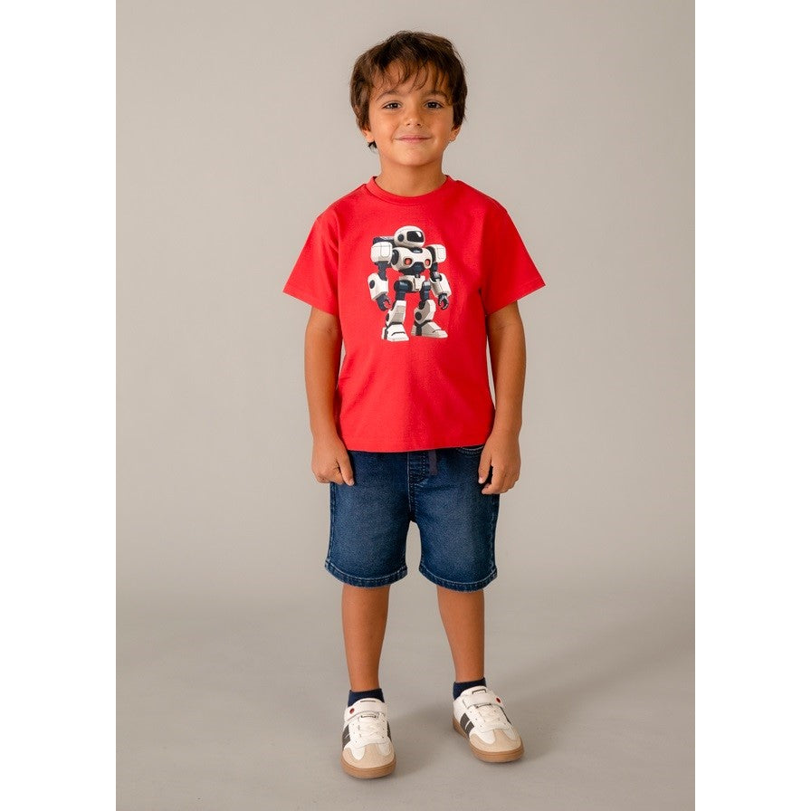 Mayoral Yazlık Erkek Kısa Kol T-shirt 2'li Set Kırmızı