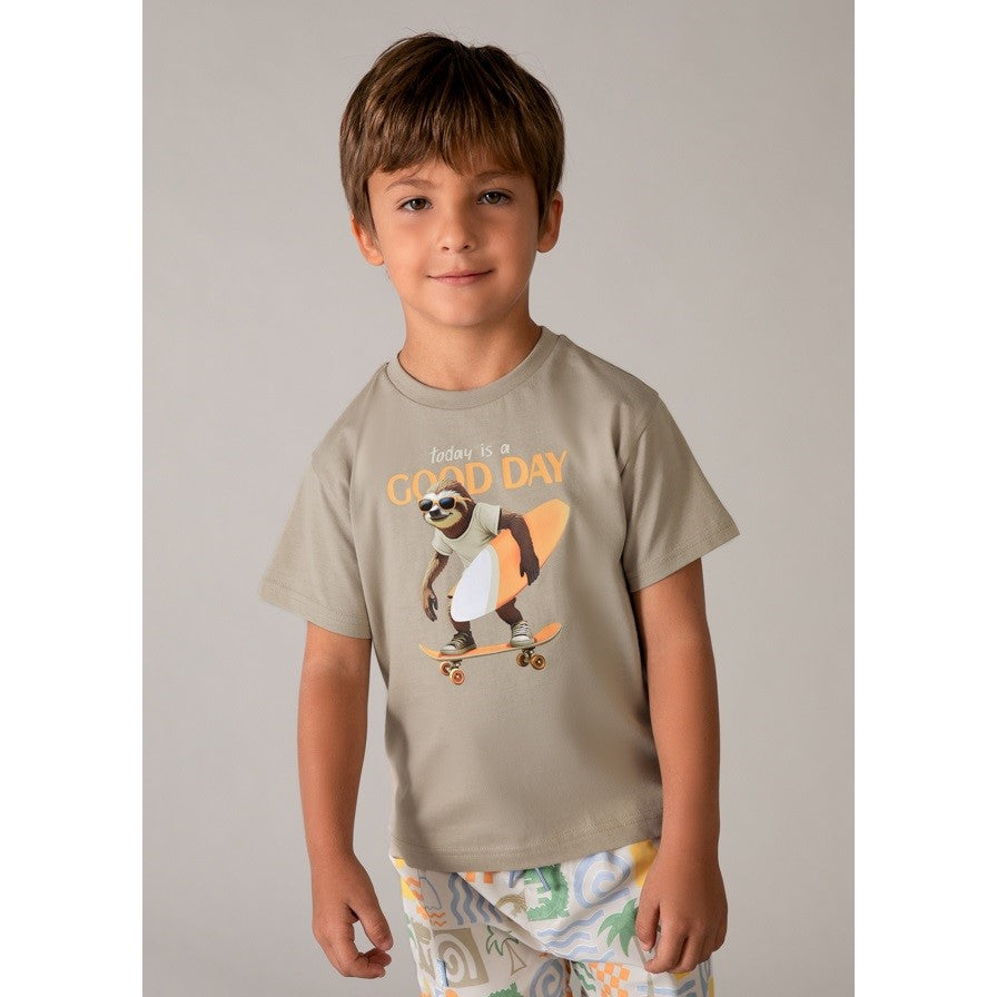 Mayoral Yazlık Erkek Kısa Kol T-shirt Bej