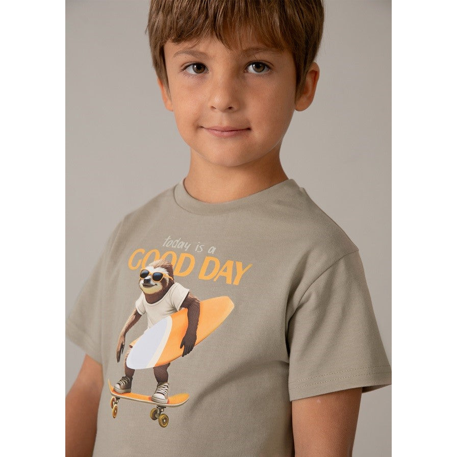 Mayoral Yazlık Erkek Kısa Kol T-shirt Bej
