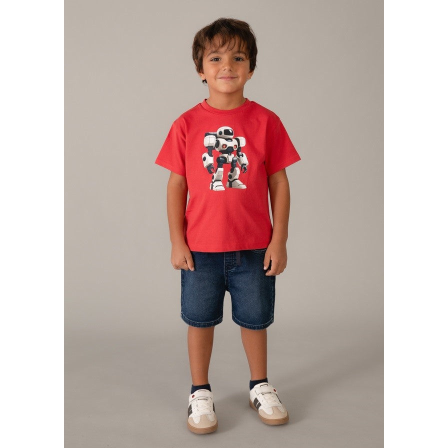 Mayoral Yazlık Erkek Kısa Kol T-shirt Kırmızı