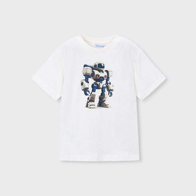 Mayoral Yazlık Erkek Kısa Kol T-shirt Ekru