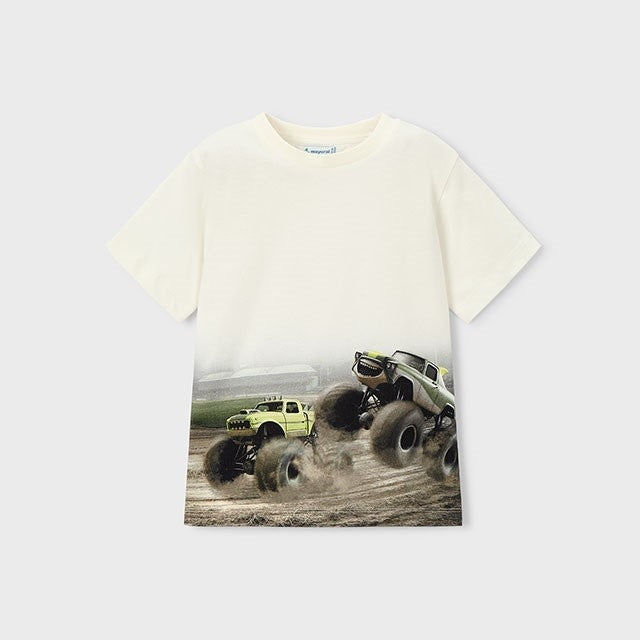 Mayoral Yazlık Erkek Kısa Kol T-shirt Ekru