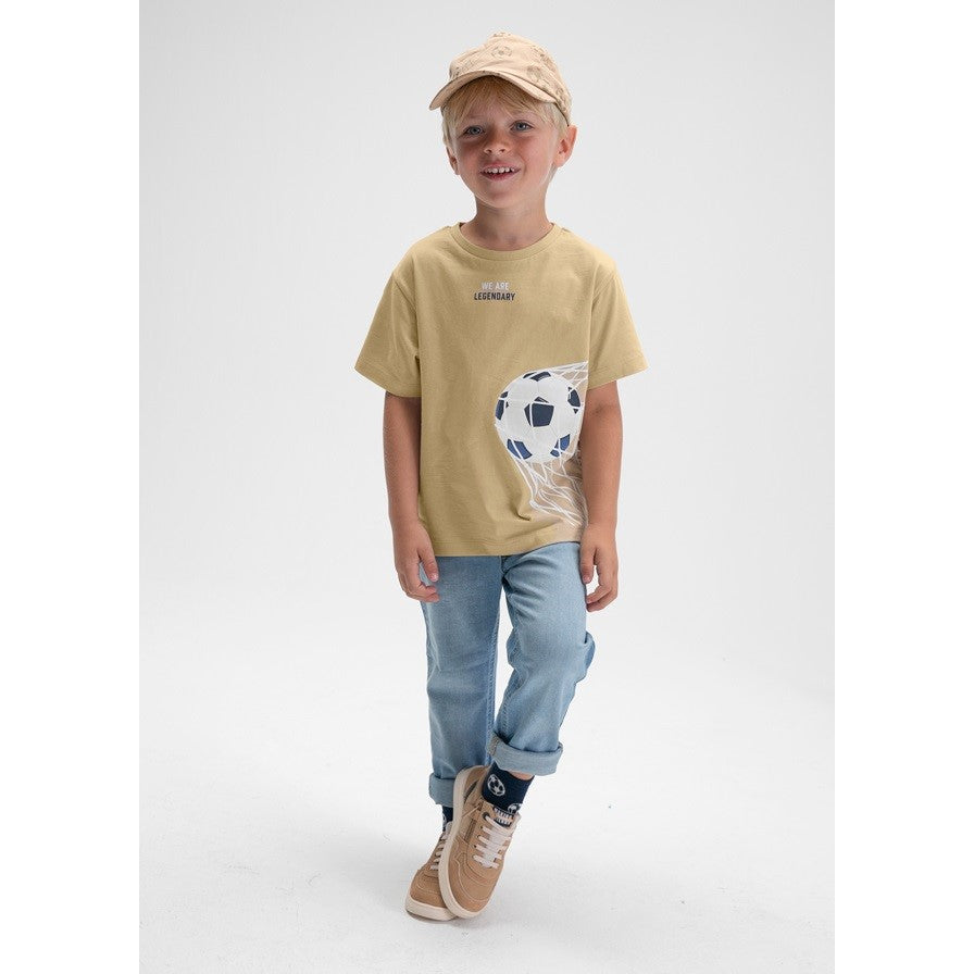 Mayoral Yazlık Erkek Kısa Kol T-shirt Bej