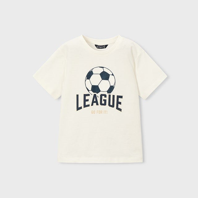 Mayoral Yazlık Erkek Kısa Kol T-shirt Ekru