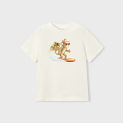 Mayoral Yazlık Erkek Kısa Kol T-shirt Ekru