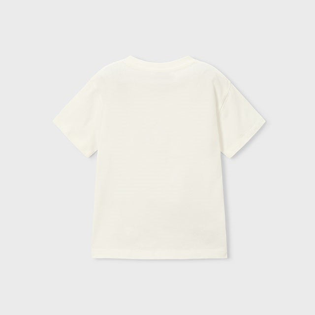 Mayoral Yazlık Erkek Kısa Kol T-shirt Ekru