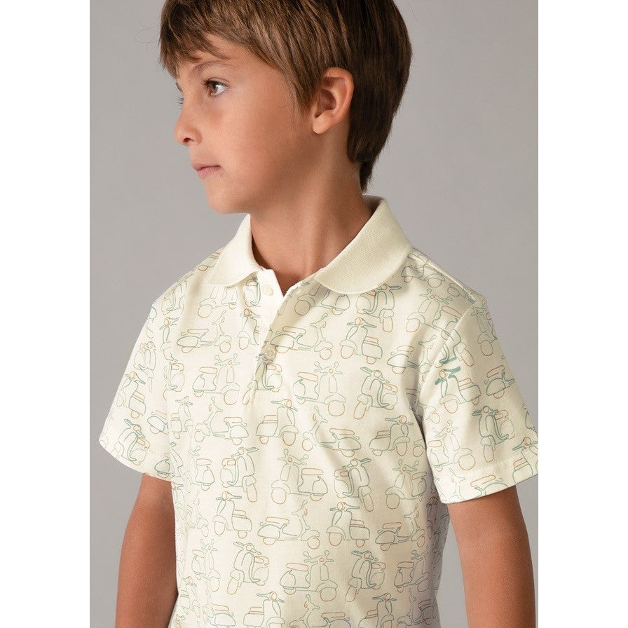 Mayoral Yazlık Erkek Polo Yaka Kısa Kol T-shirt Ekru