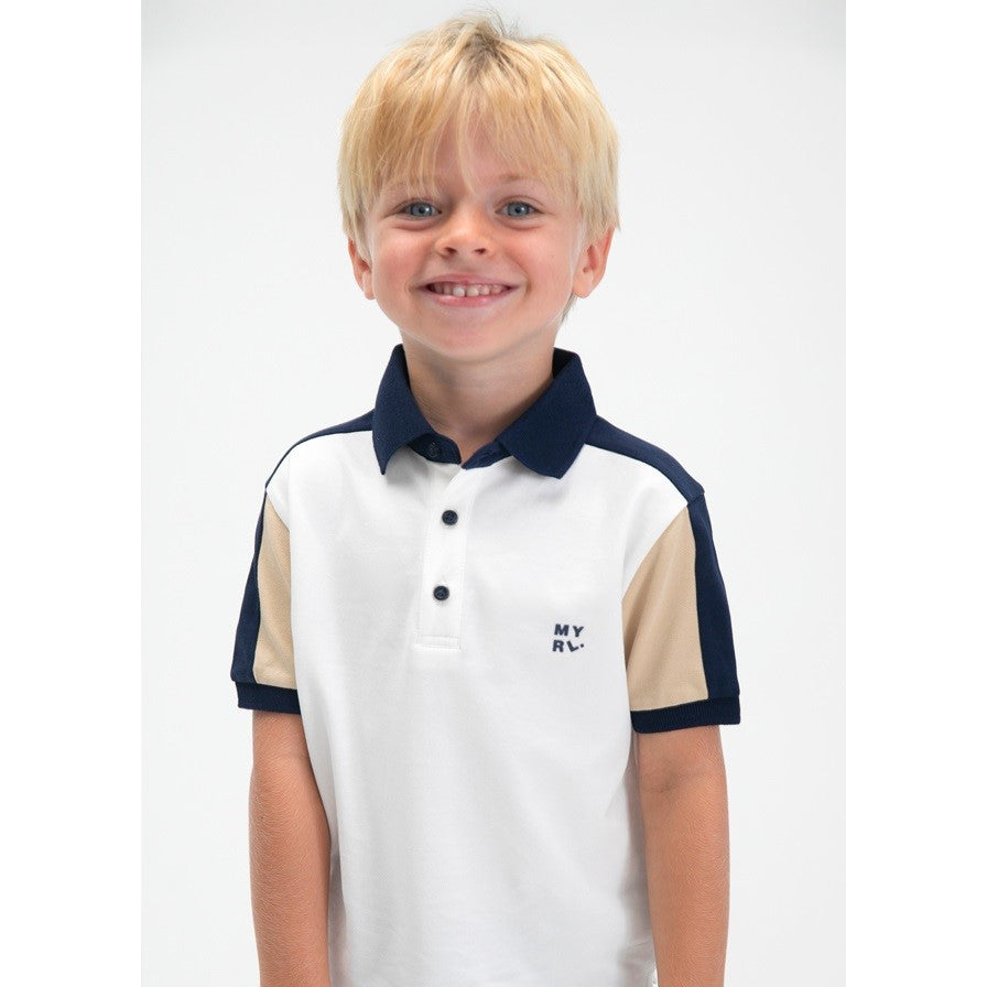 Mayoral Yazlık Erkek Polo Yaka Kısa Kol T-shirt Ekru