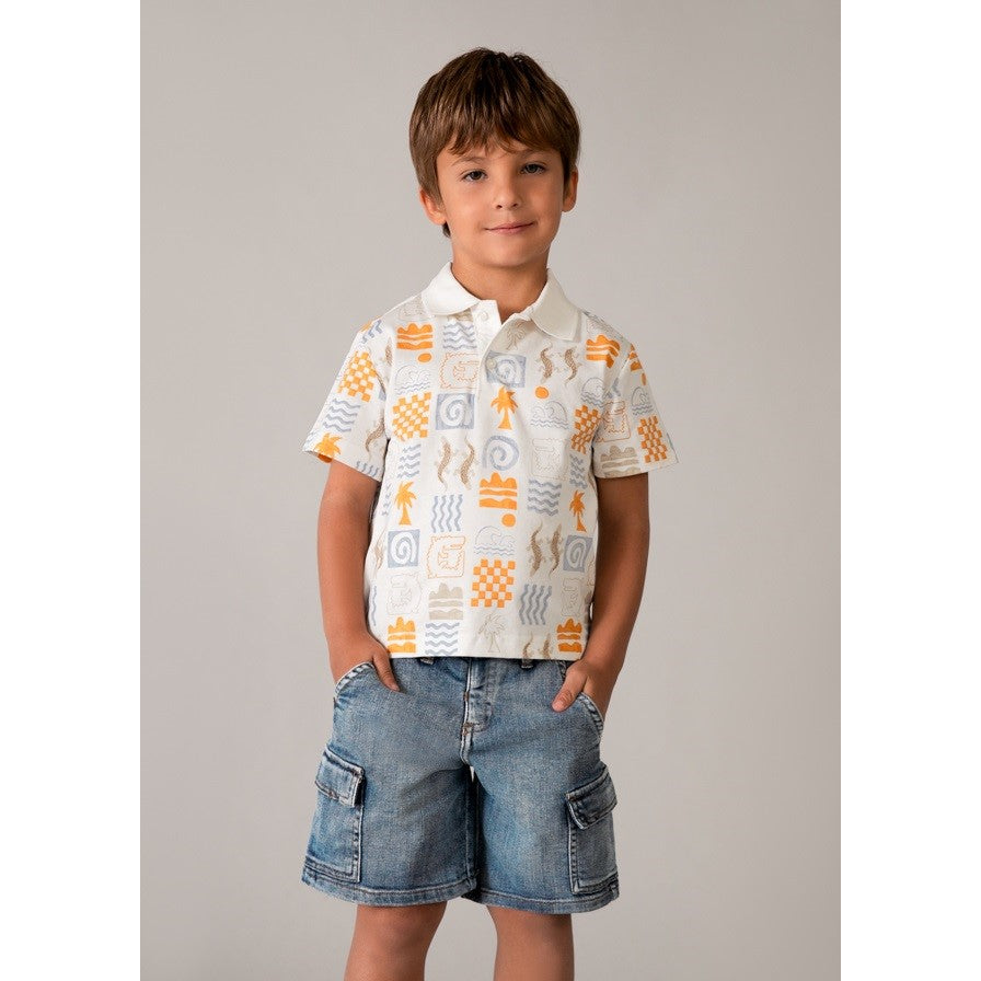 Mayoral Yazlık Erkek Denim Bermuda Mavi
