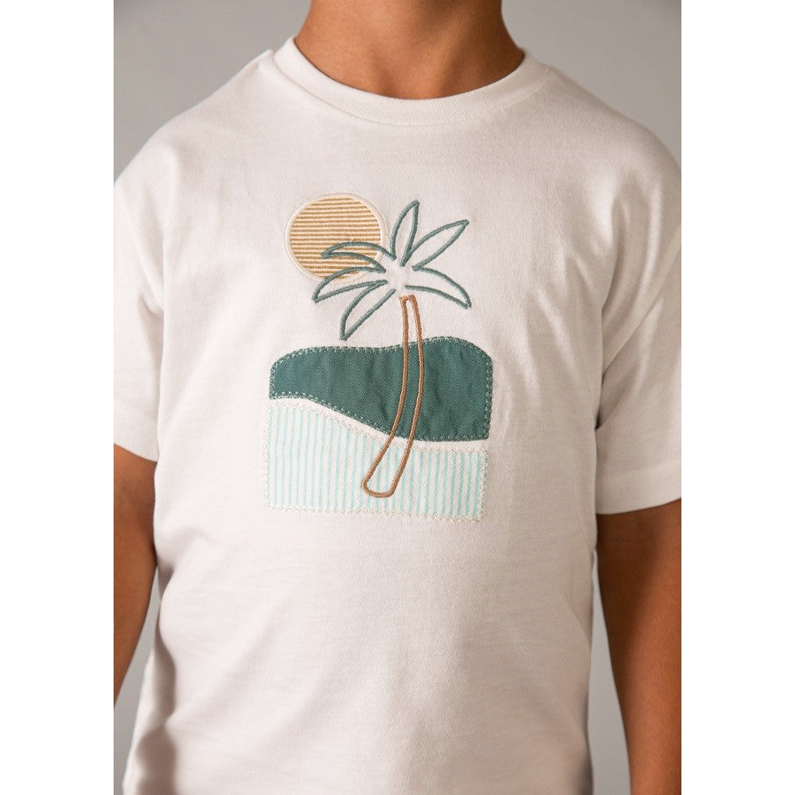 Mayoral Yazlık Erkek Kısa Kol T-shirt Bermuda 2'li Set Bej