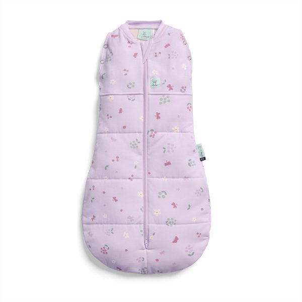ErgoPouch Organik Pamuklu Kundak 2.5 Tog - Butterfly Garden Lila